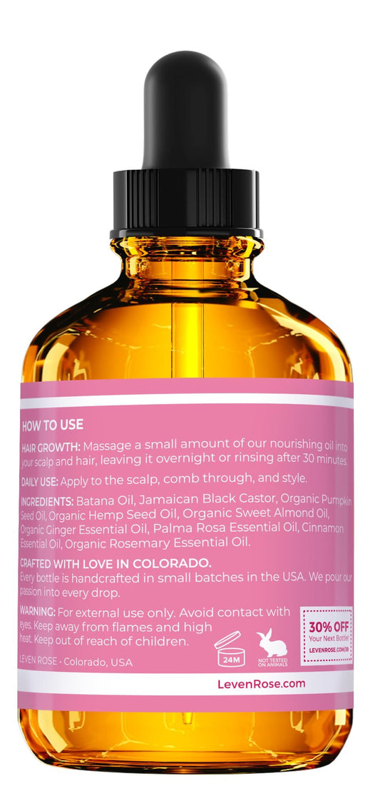 Huile de Croissance Capillaire Bio – Soin Fortifiant & Nourrissant (60 ml)